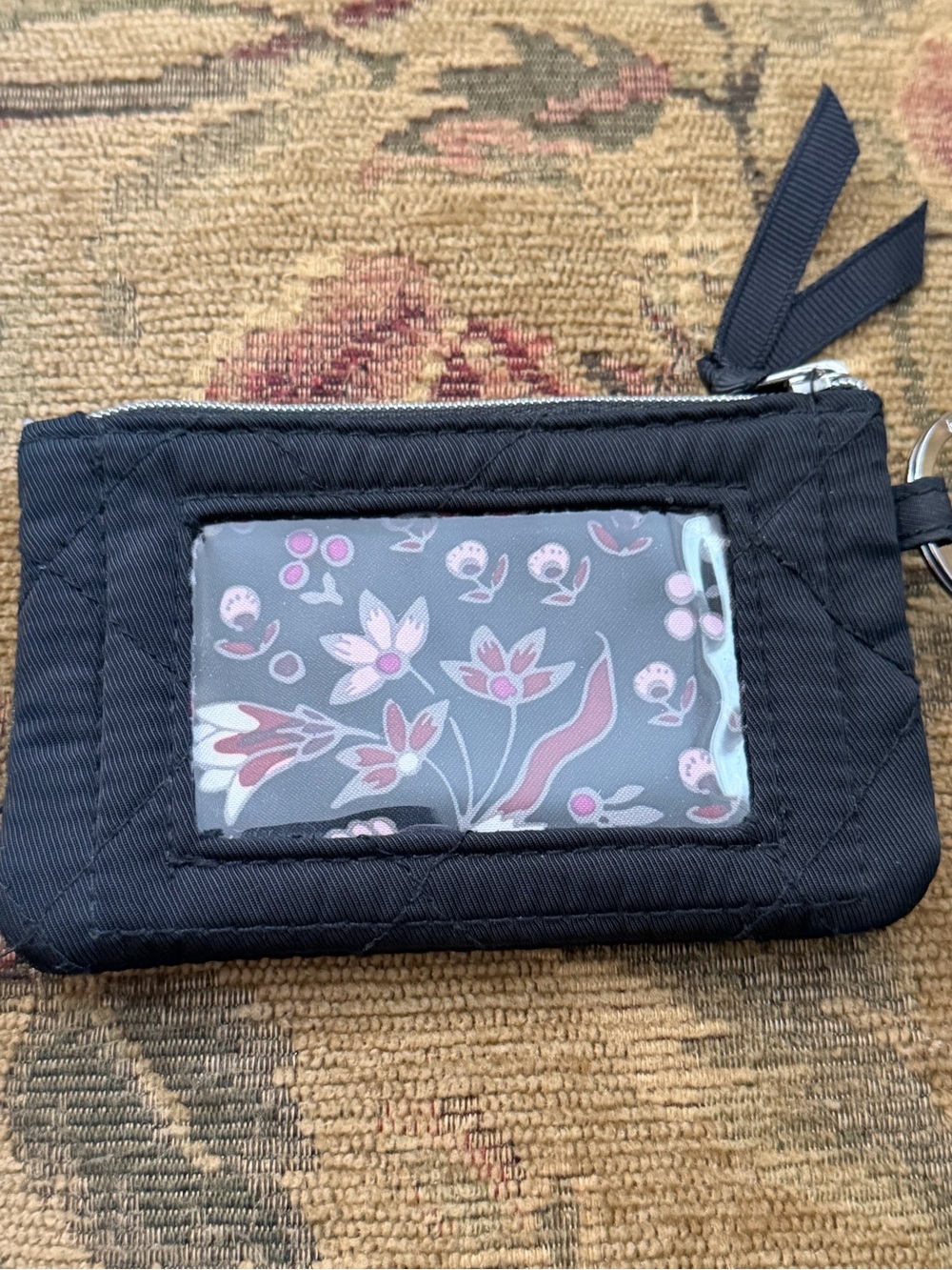 Vera Bradley Black Quilted Coin Purse